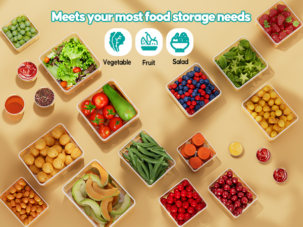 Food Storage Containers with Lids Airtight
