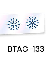 BTAG-133: Blue on Clear Label Tape