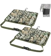 ANGAR 2PACK Hunting Seat Cushion, Memory Foam Silent Lightweight Camo Tree Stand Seat Cushion, Po...