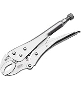 GOSWIFT 12-inch Heavy Duty Locking Pliers, Chrome Vanadium Steel, Curved Jaw Locking Pliers
