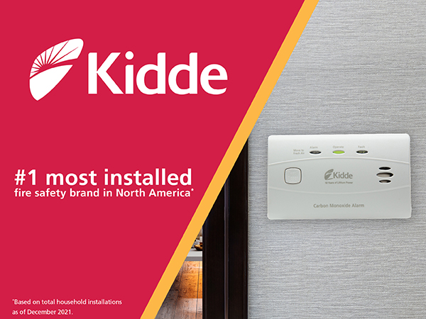 Kidde Carbon Monoxide Detector with 10-Year Battery, 3 LEDs, Replacement Indicator