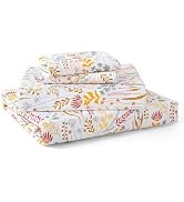 MUXHOMO Queen Size 4 Piece Sheet Set, Soft Breathable Bed Sheet Set for Bedroom with Deep Pocket ...