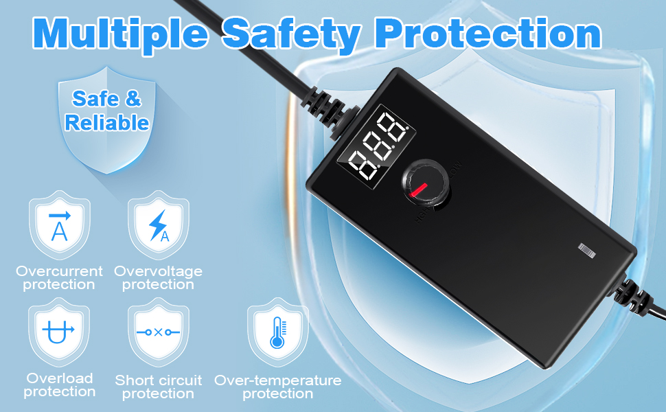 Safety 3V TO 12V 3000mA power adapter