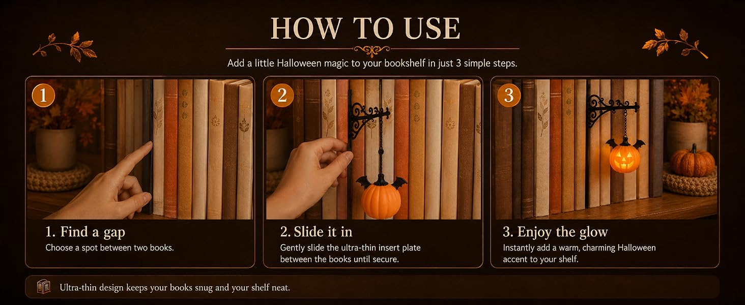 bookshelf lantern light