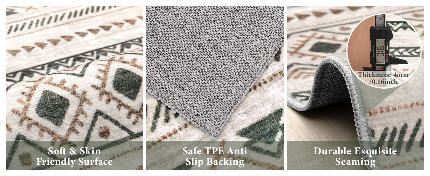 Aoyaomi Soft &amp;amp; Skin Friendly Surface Rug