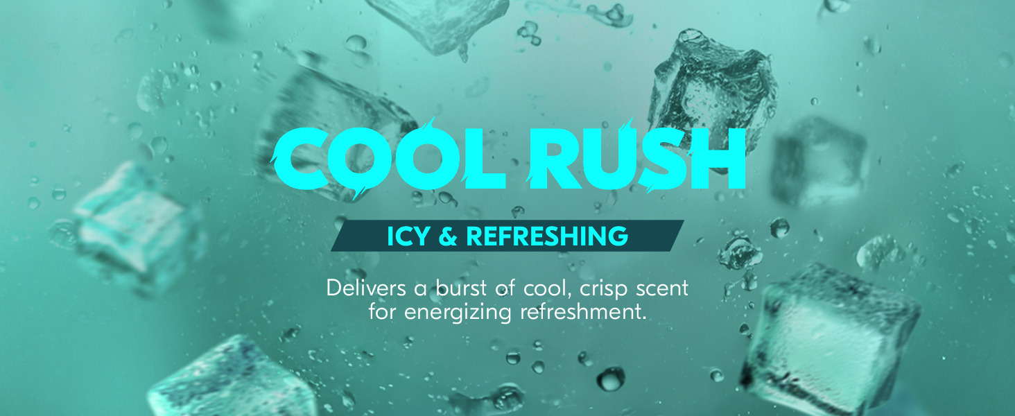 Delivers a burst of cool, crisp scent for energizing refreshment