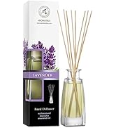 Reed Diffuser with Natural Essential Oil Lavender 3.4 Fl Oz - Lavanda Diffuser - Scented Reed Dif...