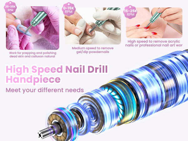 high speed nail drill