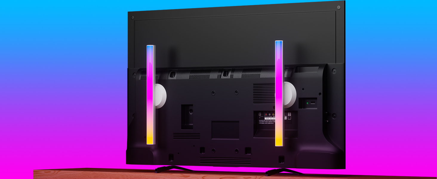 Behind TV