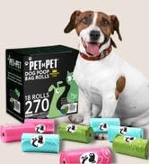 Pet N Pet 270 Counts Lavender Scented, Colorful Poop Bags for Dogs, 41% Plant Based &amp; 59% PE Dog ...
