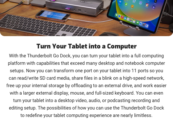 OWC Thunderbolt Go Dock-Go Connect It All