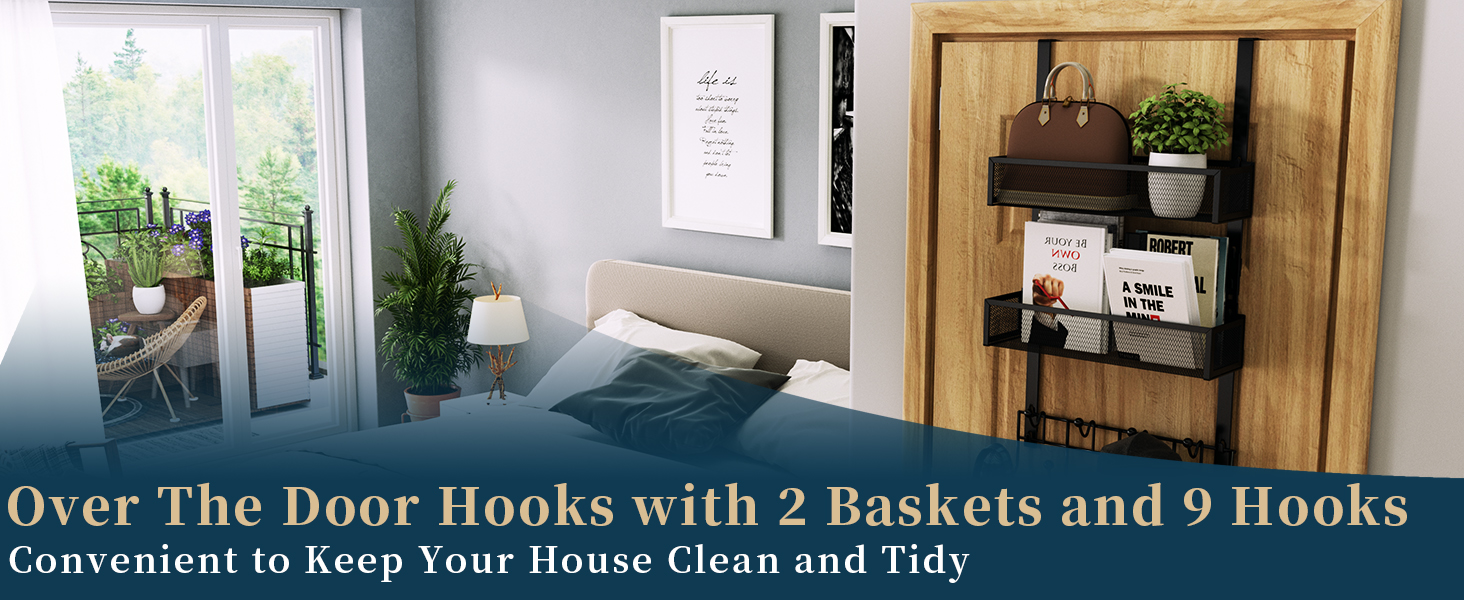 Over The Door Hooks, towel racks for bathroom,dorm storage