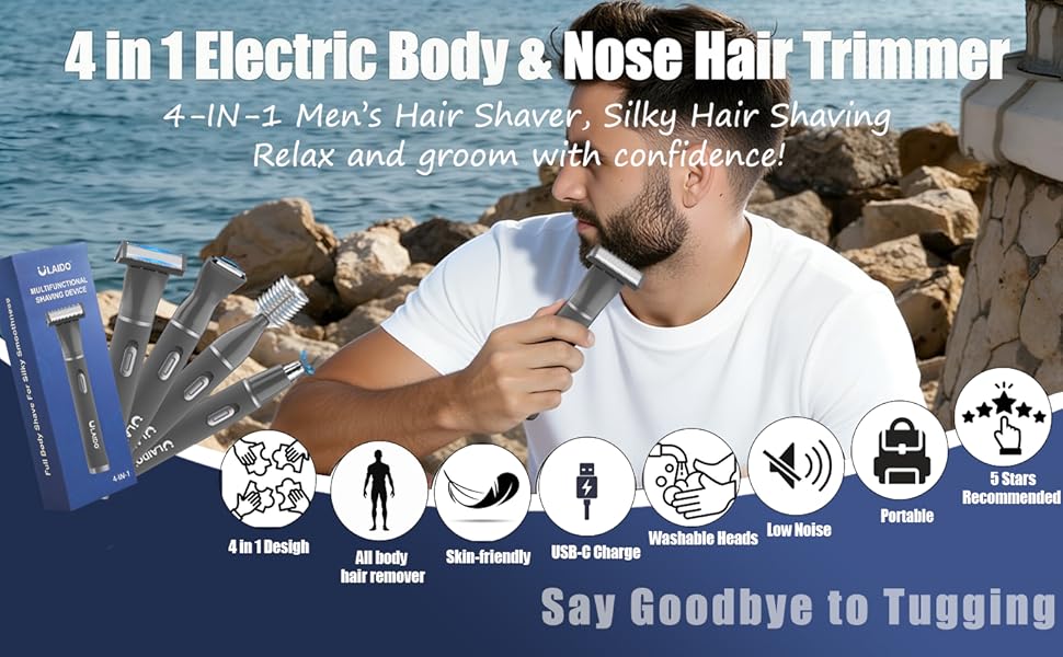 Body Hair Trimmer for Men