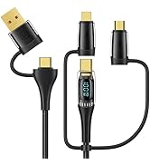 USB C to Multi Charging Cable, USAMS 100W 4FT 5A Type C to Type C Fast Charger Charging Cord with...