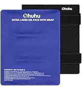 Ice Packs for Injuries: Ohuhu XL Reusable Ice Packs with Wrap 14" X 11" Hot Cold Gel Ice Pack Fle...