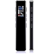 Digital Voice Recorder with Playback – 1536Kbps HD Lossless Recording, Voice Activated Recorder w...