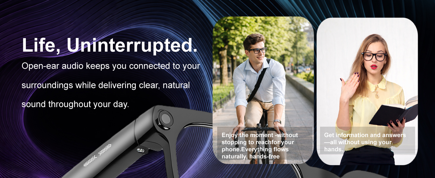 AI Smart Glasses with Manual Photo &amp;amp;amp;amp;amp; Video Recording