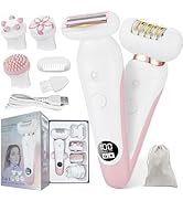 UPTARD 5 in 1 Electric Shaver for Women,Epilators Hair Removal for Women's Body, Electric Razor f...