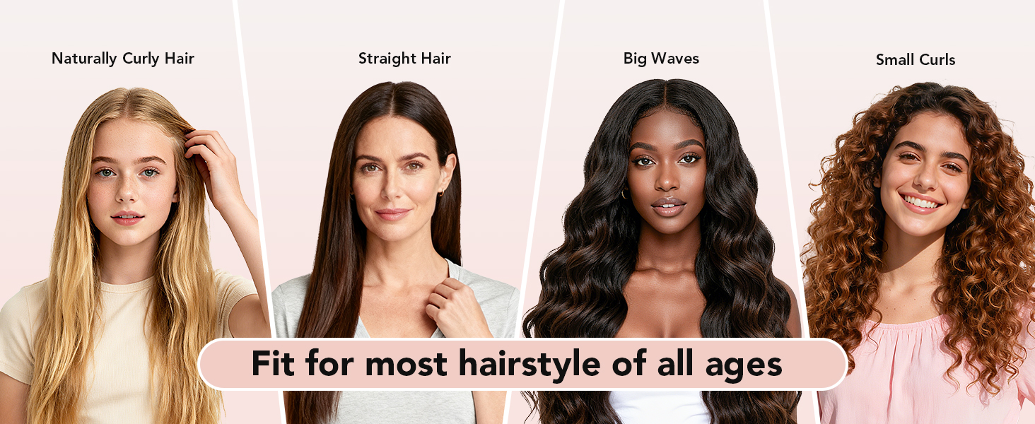 satin heatless curling set