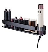 Hair Tool Organizer for Wall Mounted Curling Iron Holder, Hair Dryer Holder for Curling Iron Acce...