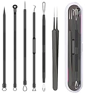 Pimple Popper Tool Kit, 6 Pcs Blackhead Remover Acne Needle Tools Set Removing Treatment Comedone...