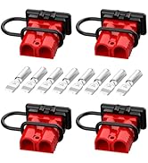Malictele Anderson Connector, 175AMP 2-4 Gauge Battery Quick Connect 12V-36V Anderson Plug Batter...