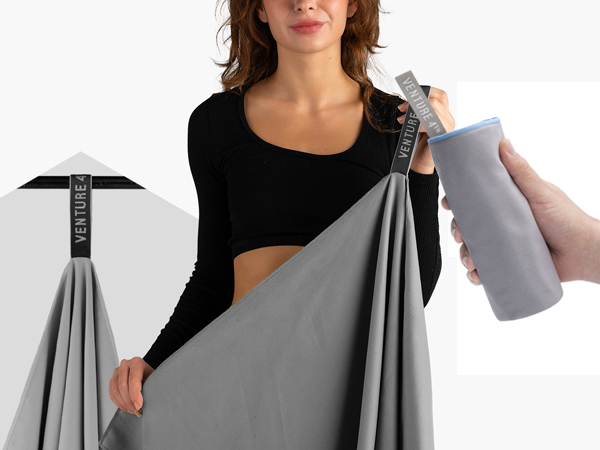 lightweight compact microfiber towel
