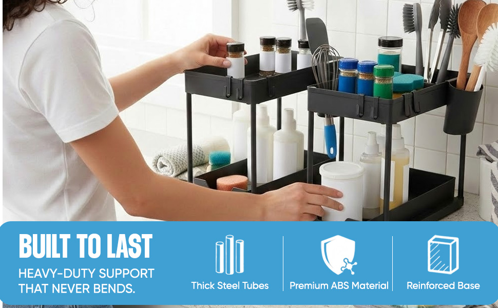 under sink organizer kitchen