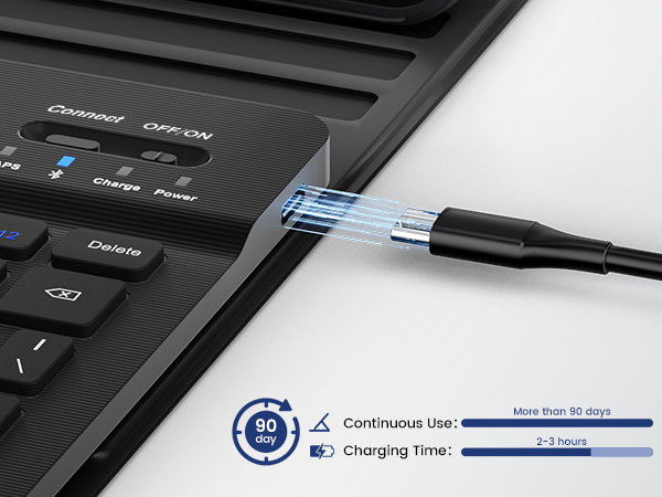 apple ipad 10th generation keyboard Rechargeable