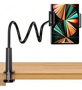 YTDSUP Gooseneck Tablet Stand Holder for Bed, Flexible Long Arm Clamp Clip for Desk Table Kitchen...