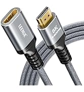 LEENUE 8K HDMI Extension Cable, HDMI 2.1 Extender Support 8K@60Hz, 4K@120Hz, Male to Female Adapt...