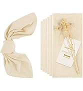 Showgeous 12 Pack Cloth Napkins 100% Cotton Napkins 16"x16" Stonewashed Cloth Dinner Napkins Rust...