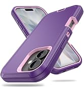 ACAGET for iPhone 17 Case Rugged Heavy Duty Matte Protective Phone Cases with Port Anti Dust Plug...