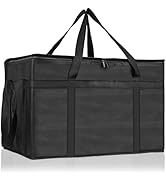 PEASUG Insulated Bags for Food Delivery, XXXL Pizza Delivery Bags, Large Capacity Cooler Bag Keep...
