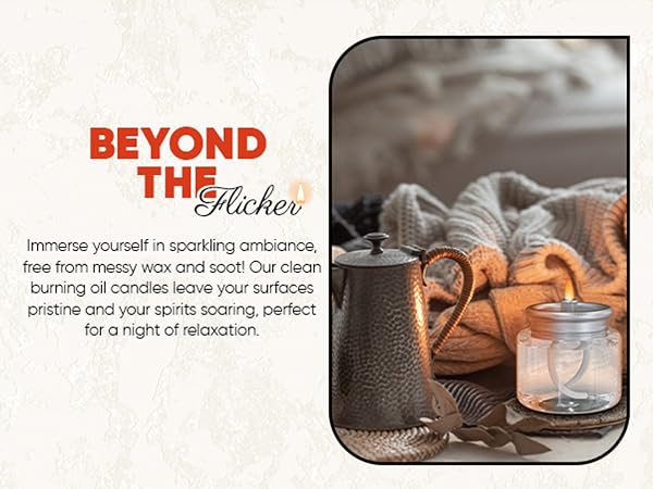 glass oil candle