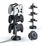 MANMUVIMO Headphone Controller Storage Stand Holder with Anti-Slip Stable Suction Cup 3 Tiers, Un...
