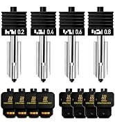 HIKUDIY 4PCS 0.2/0.4/0.6/0.8mm Hotend Compatible with Bambu Lab X2D/P2S/H2S/H2D/A1/A1 Mini – Quic...
