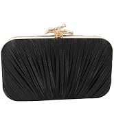 RonFoxi Clutch Purse for Women, Evening Bag with Removable Chain Strap Elegant Handbag for Weddin...