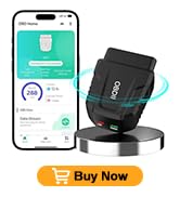 OBD2 Scanner Bluetooth 5.4 Car Auto Diagnostic Scan Tool for iOS iPhone Android Check Engine Ligh...