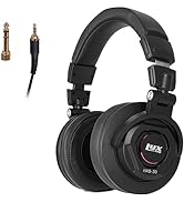 LyxPro HAS-30 Closed Back Over-Ear Professional Recording Headphones for Studio Monitoring, DJ an...