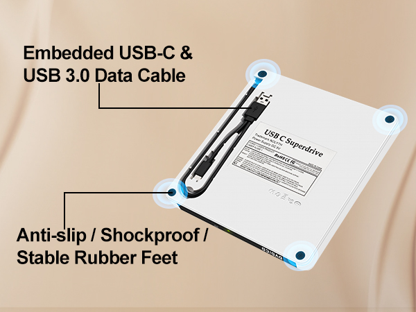 This USB DVD drive is an ideal for use in quiet environments with a smooth and fast experience.