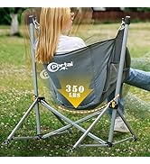 PORTAL Large Hammock Camping Chair Folding Rocking Chairs Portable Swinging Chair Wide Seat for O...