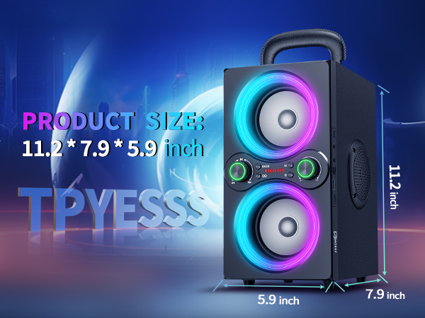 bluetooth speaker size