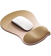 Ergonomic Gel Wrist Rest Mouse Pad, Comfort Mouse Pad with Wrist Support, Non-Slip Rubber Base, D...
