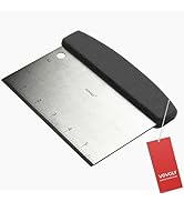Vovoly Multipurpose Bench Scraper Kitchen Utensil for Flat Top Griddle, Dough Scraper Cutter for ...