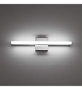 Combuh Modern Bathroom Light Fixtures Over Mirror 16 Inch IP44 9W Chrome Bathroom Vanity Light fo...