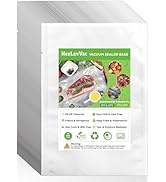 NexLevVac Chamber Vacuum Sealer Bags 200PCS 6"x8",Heavy Duty Pre-Cut Vacuum Chamber Pouches for F...