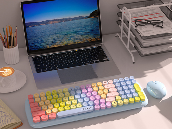 rainbow colorful keyboard