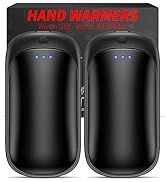 2 Pack Hand Warmers Rechargeable, Portable Electric Hand Warmers Reusable, USB Handwarmers, Outdo...