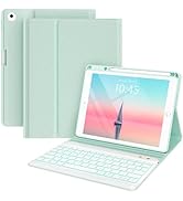 Keyboard case for iPad 5th/6th Generation 2017/2018, 9.7 Inch iPad Air 2 Case with Keyboard, Remo...